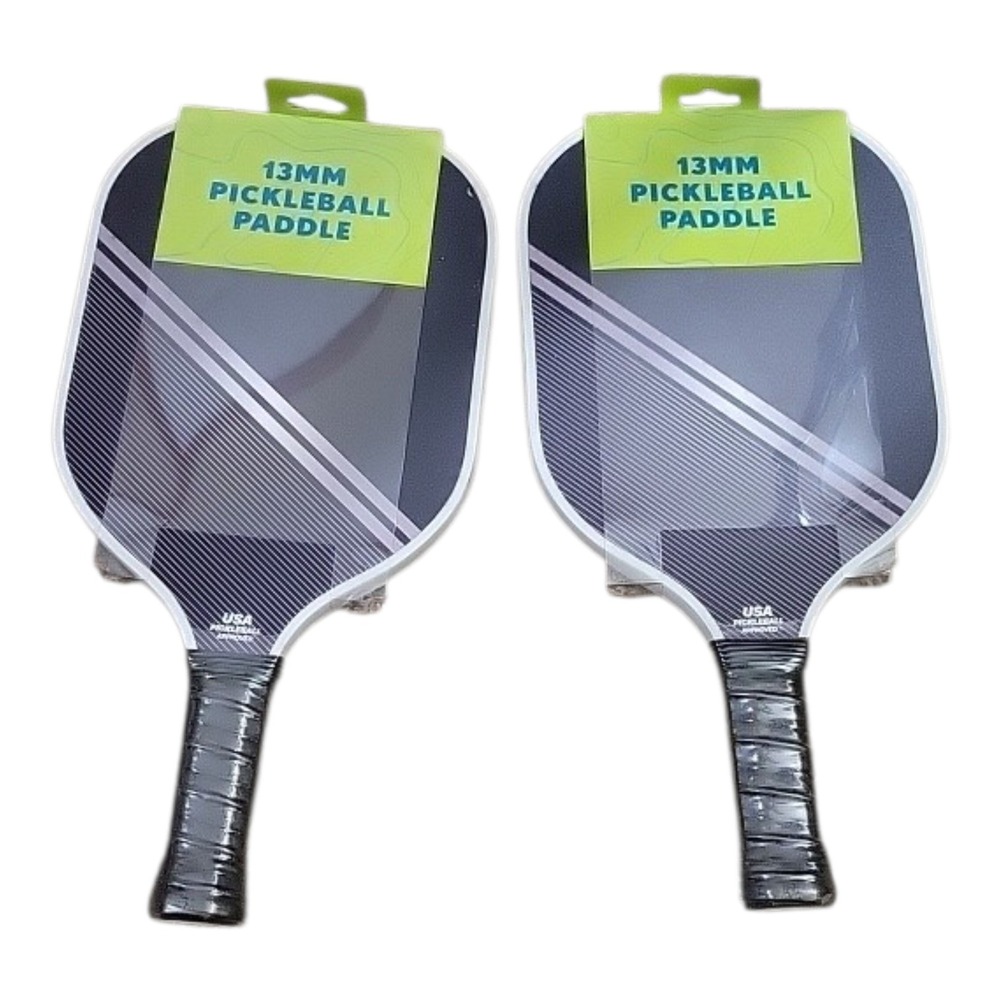 CSI 13MM Graphite Pickleball Paddle Set of 2 USA Approved VPK802-BLK Black Grey